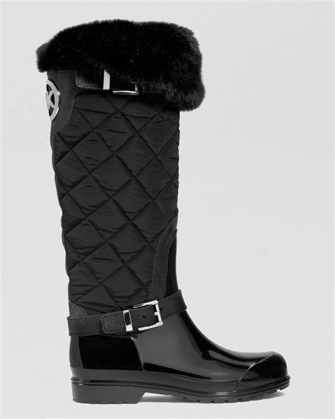 michael kors black rain boots|michael kors rain boots girls.